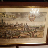 Vienna Austria 1740 Copper Etching Johann Friedrich Probst