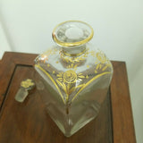 A Vintage Baccarat Gold Painted Bottle