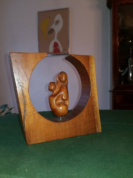 Mid Century Italian Signed Modern Abstract Sculpture