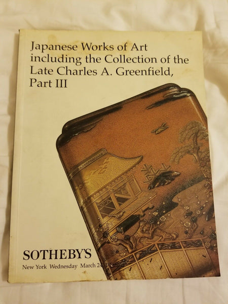 Sothebys auction catalog Japanese works of art  Charles A.Greenfield collection - Diamonds Sapphires Rubies Emeralds