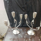 Pair of Pure Silver Candelabra 3