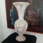 Antique Baccarat Gold Opaline Vase