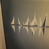 Mid century Modern Vintage Signed Abstract painting