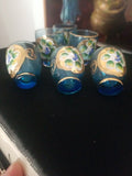 Vintage Antique Moser Glass Set Of Shot Glasses #9658