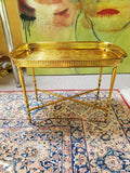 Antique gold gilt petite gallery table