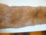 Handmade Solid Brown Mink Fur Scarf - Diamonds Sapphires Rubies Emeralds
