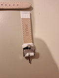LE VIAN (LeVian) GENUINE LEATHER 14 MM WATCH STRAP ZAS 197 White  MISSING LUGS!!