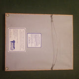 Vintage Collage Art Mixed Media Chinese  Caligraphy Framed Art Signed #9508