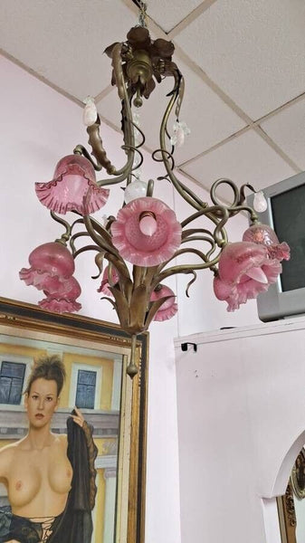 19TH CENTURY BRONZE CHANDELIER