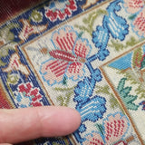 Silk Foundation With Cashmere Hand Knotted Very Fine  70 Raj