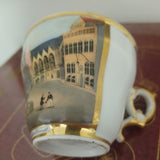 Antique Austrian Architectural Porcelain Cup