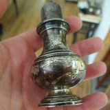 Antique Sterling Silver M25 Pair Salt and Pepper Shaker