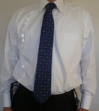 Paul Fredrick 80's Two Ply Pinpoint Oxford White Monogrammed PN French Cuffs