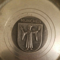 Antique Munchen Collectible Pewter Commemorative Plate