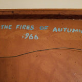 Mid Century Modern Abstract Painting Signed Titled