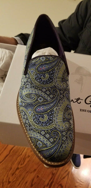 Robert Graham Limited Edition Paisley Men's Shoes Size 9 D New with Box - Diamonds Sapphires Rubies Emeralds