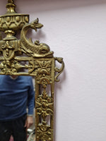 Antique Brass Mirror Hand Made