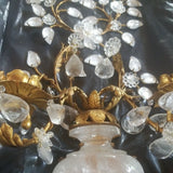 Pair Of Designer Rock crystal Sconces