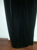 Ladies black velvet Magaschoni Collection cocktail dress with rhinestones size 6 - Diamonds Sapphires Rubies Emeralds