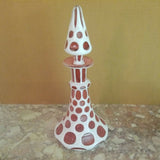 A 19th Century Moser Overlay Large Bohemian Perfume Bottle