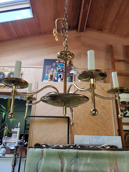 Mid century modern chandelier Italian designer 1950