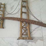 Mid century Modern Designer Bijan Wall Sculpture Bridge