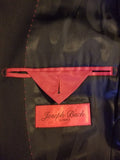 Joseph Bach Slim Fit Black Suit 100% SuperFine Australian Wool Size 42 (32waist) - Diamonds Sapphires Rubies Emeralds