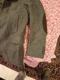 Fay Men's Tweed Wool Blend Jacket With Elbow Patches Made In Italy Size 42