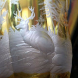 Museum quality 1850's Large Bohemian Glass Moser