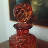 Antique Baccarat Cranberry Perfume Bottle