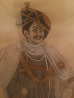 Antique Maharaja Noble Drawing Painting Collection