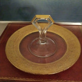 Antique Attributed Heisey Glass Candy Dish