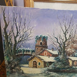 Oil Painting Snow Scene