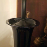 Vintage Pair Of Chinese Cobalt Blue Lamps