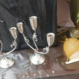 Pair of Pure Silver Candelabra 3