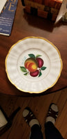 Antique KPM Plate with Fruit and Gold Border - Diamonds Sapphires Rubies Emeralds