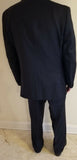Joseph Bach Slim Fit Black Suit 100% SuperFine Australian Wool Size 42 (32waist)