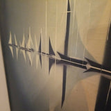 Mid century Modern Vintage Signed Abstract painting