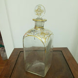 A Vintage Baccarat Gold Painted Bottle