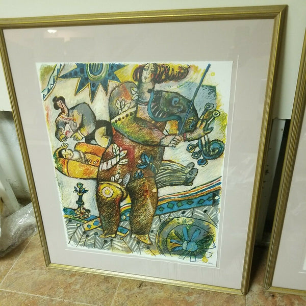 Signed Israeli Painting Famous Artist