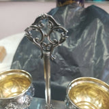 Sterling Silver 925 Salt And Pepper Holder Made In Isra