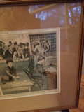 1900 Puck Lithograph of "Puck Proposes That The Country Post Offices Be Given To