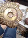 Pair Of Vintage Brass Candlesticks 13" Tall