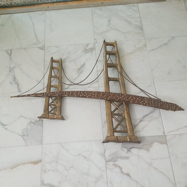 Mid century Modern Designer Bijan Wall Sculpture Bridge