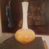 Antique Art Glass Iridescent Opaline Vase #9408