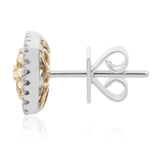 Lovely Yellow Diamond Earring - Diamonds Sapphires Rubies Emeralds