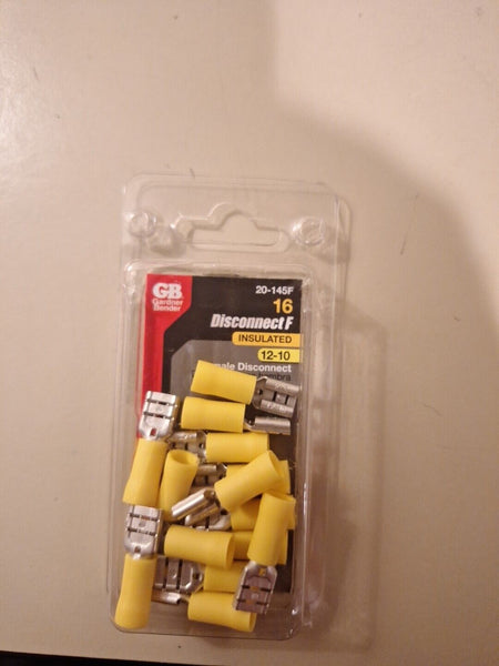 Gardner Bendner 20-145F Disconnect F 12-10 Female Disconnect  (14 units)