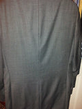 Daniel Cremieux Suit Size 38 100% Wool Gray Inseam 30 with Loro Piana Fabric - Diamonds Sapphires Rubies Emeralds