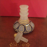 Antique Crystal Overlay Opaline Perfume Bottle