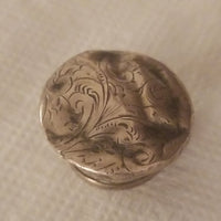 Antique Real Silver Perfume Bottle Cap